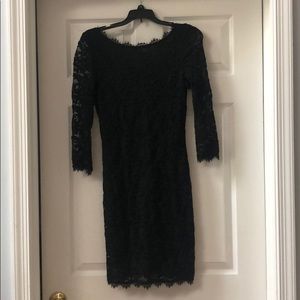 Black lace dress